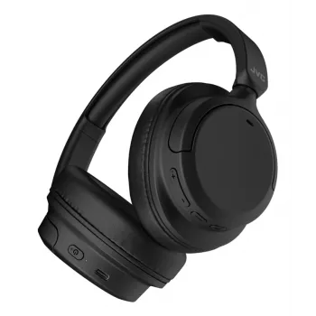 JVC bezvadu austiņas ar trokšņu slāpēšanu, apkārt ausīm, USB Type-C, Bluetooth, melnas