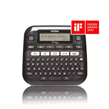 Brother PT-D210 etiķešu printeris, termopārnese, 180 x 180 DPI, 20 mm/s, QWERTY