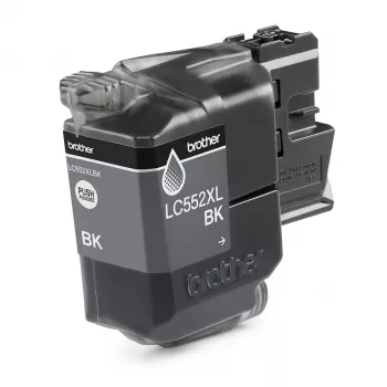 Brother LC552XLBK oriģinālā melnā tintes kasetne (pigmenta tinte, 3000 lpp.)