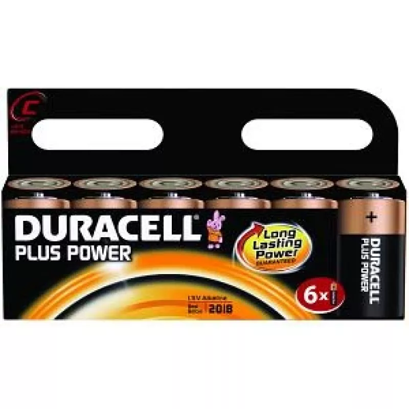 Duracell Plus Power C, 6 iepakojums Vienreizējās lietošanas baterija Sārma