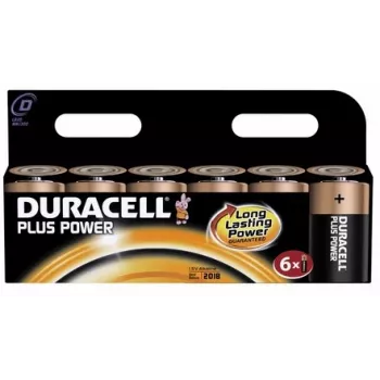Duracell 6x D 1.5V Vienreizējās lietošanas baterija Sārma