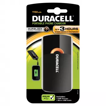 Duracell Mobile Charger Melns USB Iekštelpu, Āra
