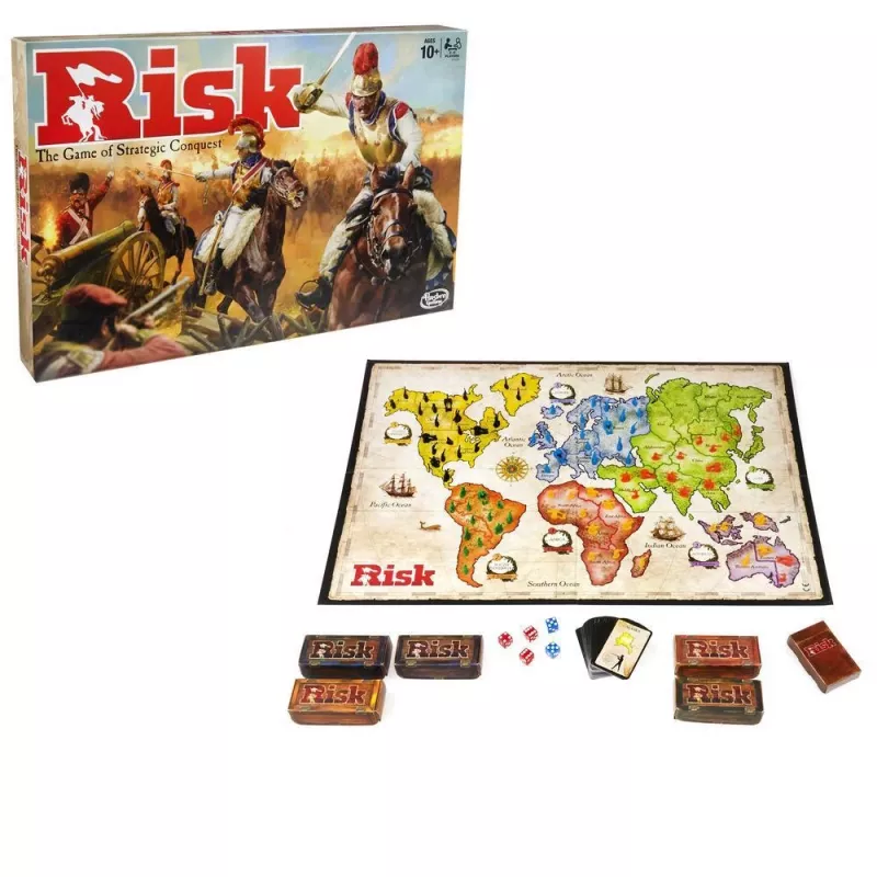 Galda spēle HASBRO Risk (Karš) — stratēģiskā iekarošanas spēle, no 10 gadiem
