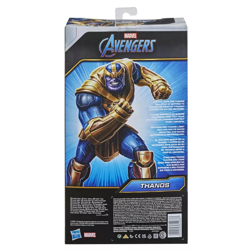 Marvel Avengers Blast Gear Deluxe Thanos darbības figūra, 4 gadi, zila, dzeltena