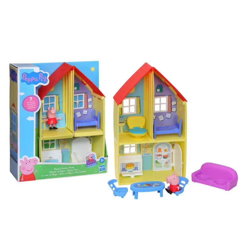 Peppa Pig Peppa’s Adventures Peppas Ģimenes Māja, Darbība/Piedzīvojumi, 3 gadi, Daudzkrāsains, Plastmasa