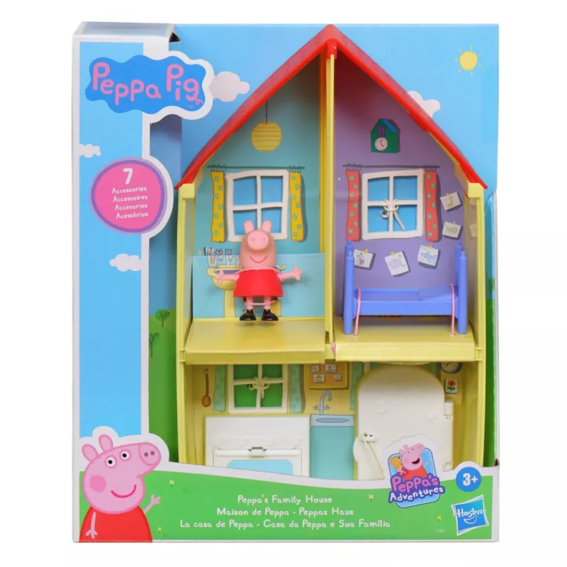 Peppa Pig Peppa’s Adventures Peppas Ģimenes Māja, Darbība/Piedzīvojumi, 3 gadi, Daudzkrāsains, Plastmasa