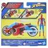 Marvel Spider-Man Web Blast Cycle Rotaļu Komplekts ar Spider-Man Figūriņu