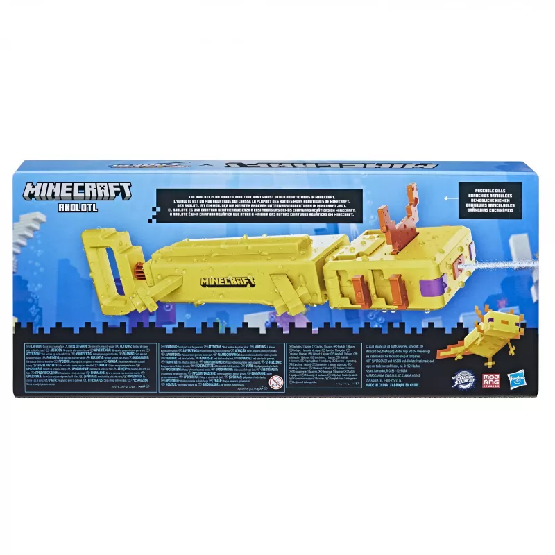 Hasbro Axolotl ūdens pistole, oranža, balta, dzeltena, 8+ gadi
