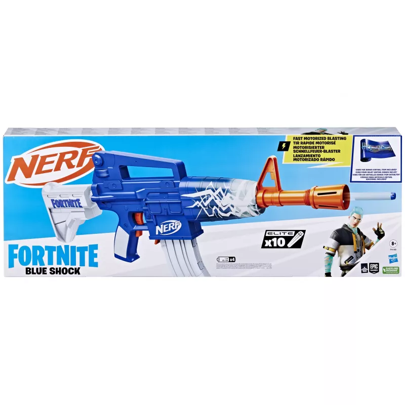 Nerf Fortnite Blue Shock rotaļu blasteris