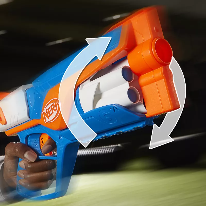 Rotaļu blasteris NERF N Series Agility zils oranžs balts 8 gadi