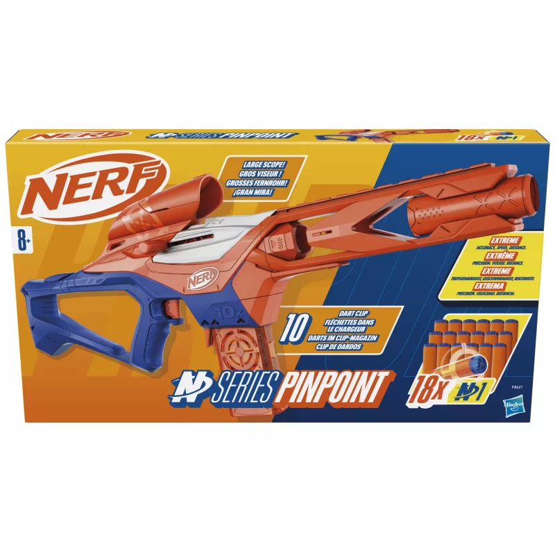 Šaujamierocis NERF Nerf N Series Pinpoint Blue Orange 8+