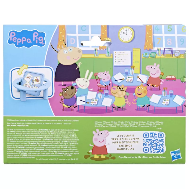 Hasbro Peppa Pig rotaļu komplekts “Bērnudārzs” ar 5 figūrām un 6 aksesuāriem, pirmsskolas rotaļlieta bērniem no 3 gadu vecuma