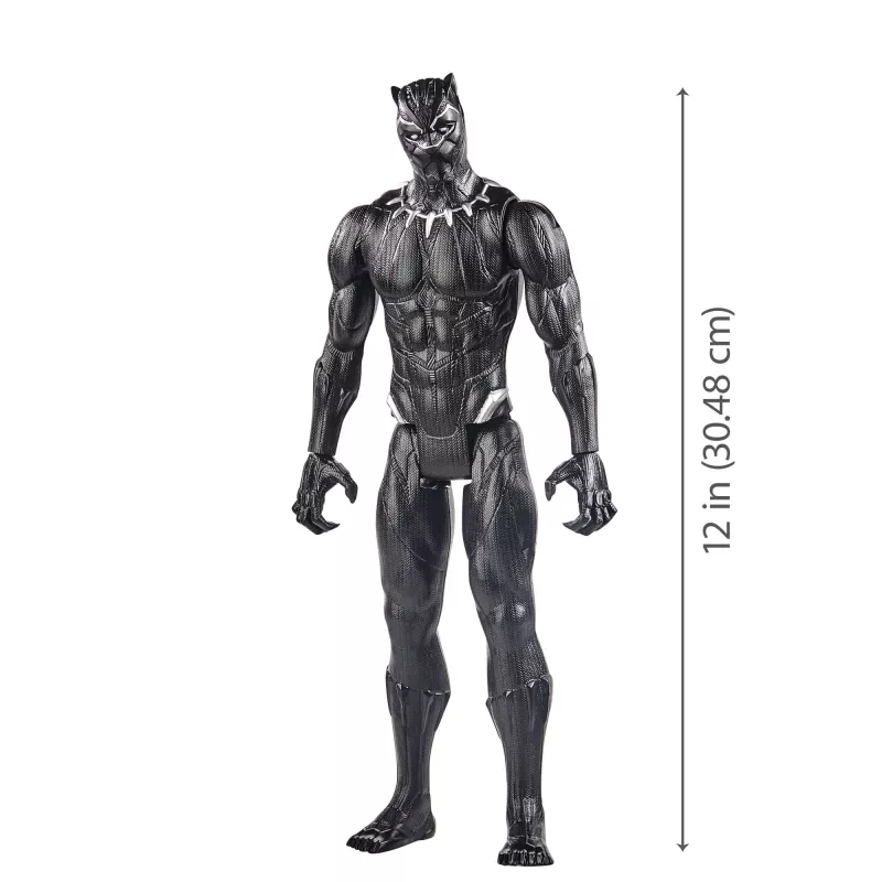 Marvel Avengers Titan Hero Black Panther Figūra, 4 gadi, Daudzkrāsains, Plastmasa