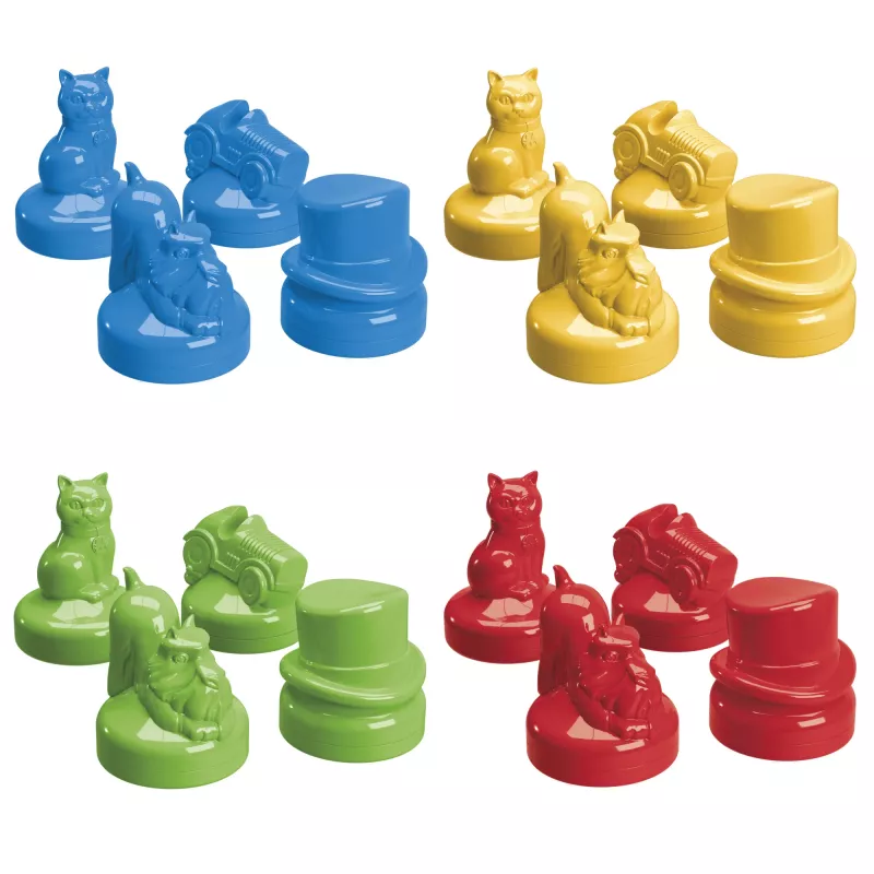 Monopoly Knockout Ģimenes ballīšu spēle, ātri spēlējama galda spēle no 8 gadiem, 2-8 spēlētājiem, 20 minūtes
