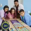 Monopoly Knockout Ģimenes ballīšu spēle, ātri spēlējama galda spēle no 8 gadiem, 2-8 spēlētājiem, 20 minūtes