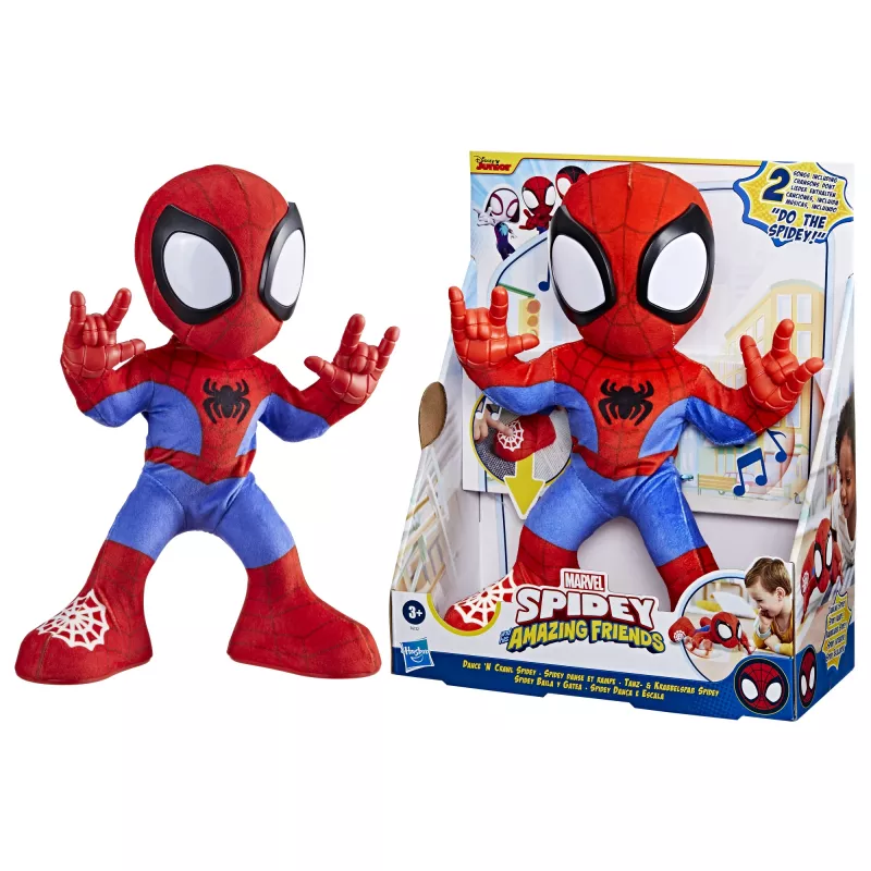 Marvel Spidey un Viņa Brīnišķīgie Draugi Dance 'N Crawl Spidey, interaktīva mīkstā rotaļlieta ar mūziku un skaņām