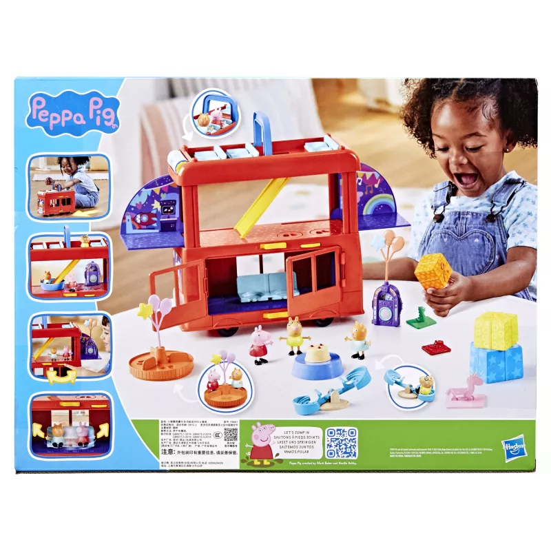 Peppa Pig 2-in-1 Ballīšu autobuss, Darbība/Piedzīvojumi, 3 gadi, Daudzkrāsains, Plastmasa