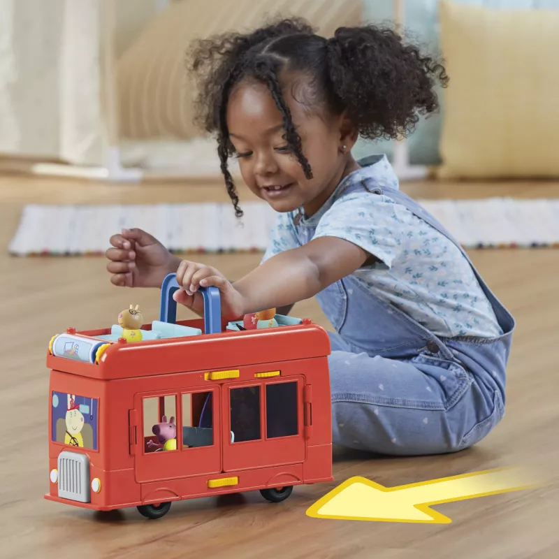 Peppa Pig 2-in-1 Ballīšu autobuss, Darbība/Piedzīvojumi, 3 gadi, Daudzkrāsains, Plastmasa