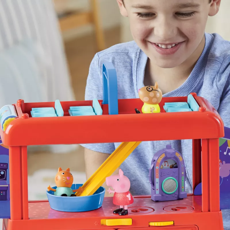 Peppa Pig 2-in-1 Ballīšu autobuss, Darbība/Piedzīvojumi, 3 gadi, Daudzkrāsains, Plastmasa