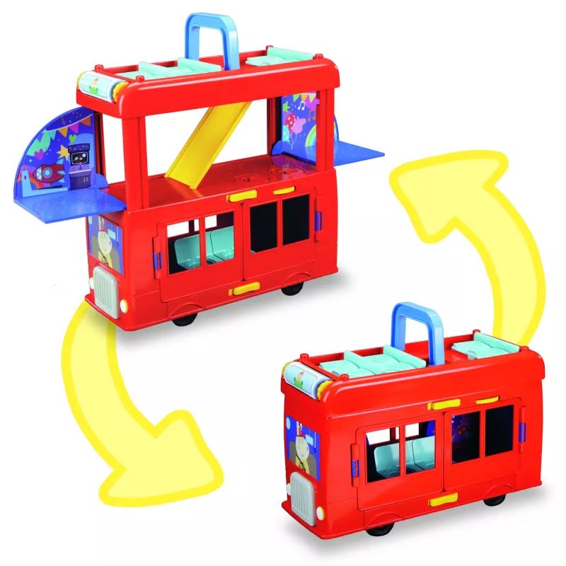 Peppa Pig 2-in-1 Ballīšu autobuss, Darbība/Piedzīvojumi, 3 gadi, Daudzkrāsains, Plastmasa