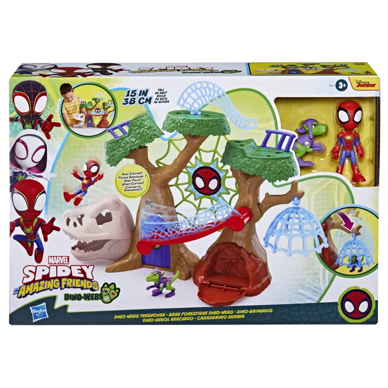 Rotaļu komplekts Hasbro Marvel Spidey and His Amazing Friends Dino Webs Treehouse