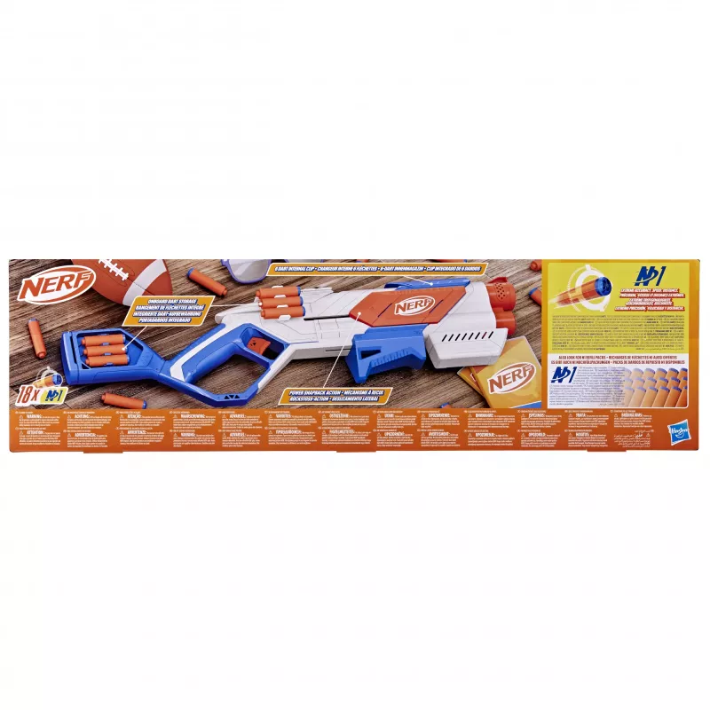 Nerf N Series Strikeback rotaļu blasteris zils oranžs balts 8+