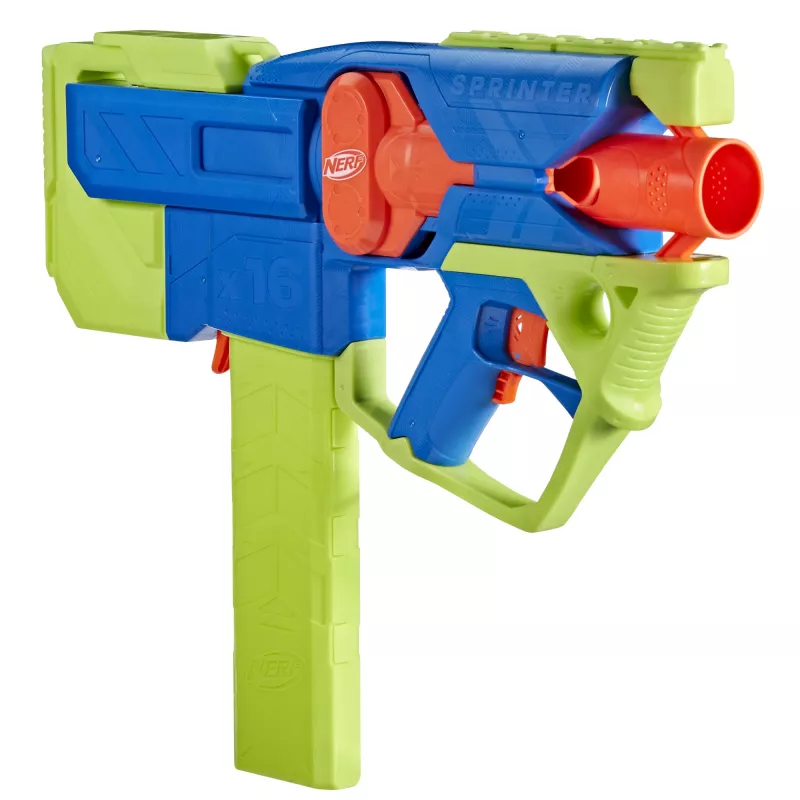 Nerf N Series Sprinter F8625 motorizēts šautriņu blasteris, zils/zaļš/oranžs