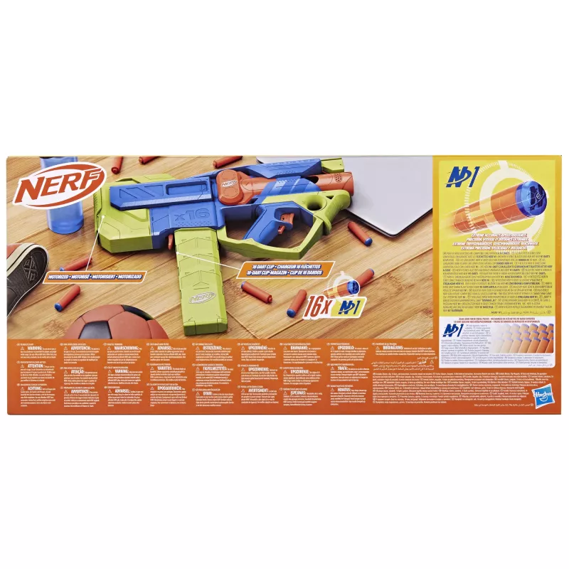 Nerf N Series Sprinter F8625 motorizēts šautriņu blasteris, zils/zaļš/oranžs