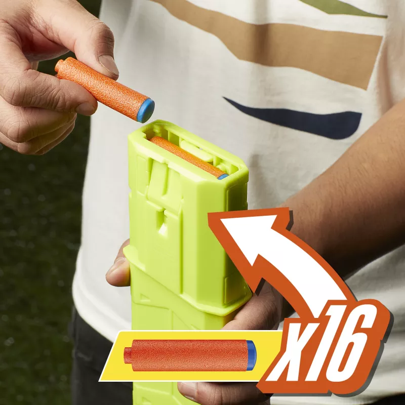 Nerf N Series Sprinter F8625 motorizēts šautriņu blasteris, zils/zaļš/oranžs