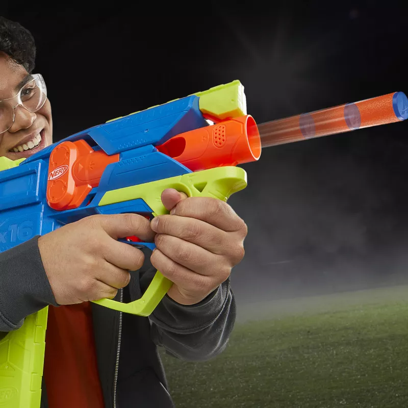 Nerf N Series Sprinter F8625 motorizēts šautriņu blasteris, zils/zaļš/oranžs