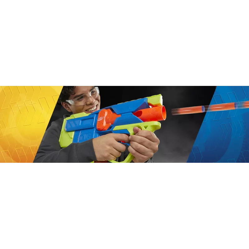 Nerf N Series Sprinter F8625 motorizēts šautriņu blasteris, zils/zaļš/oranžs