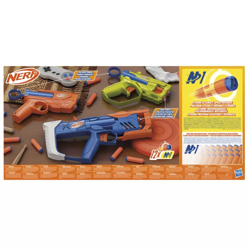 Nerf N Series Triple Action Pack, rotaļu šāvējs, 8 gadi