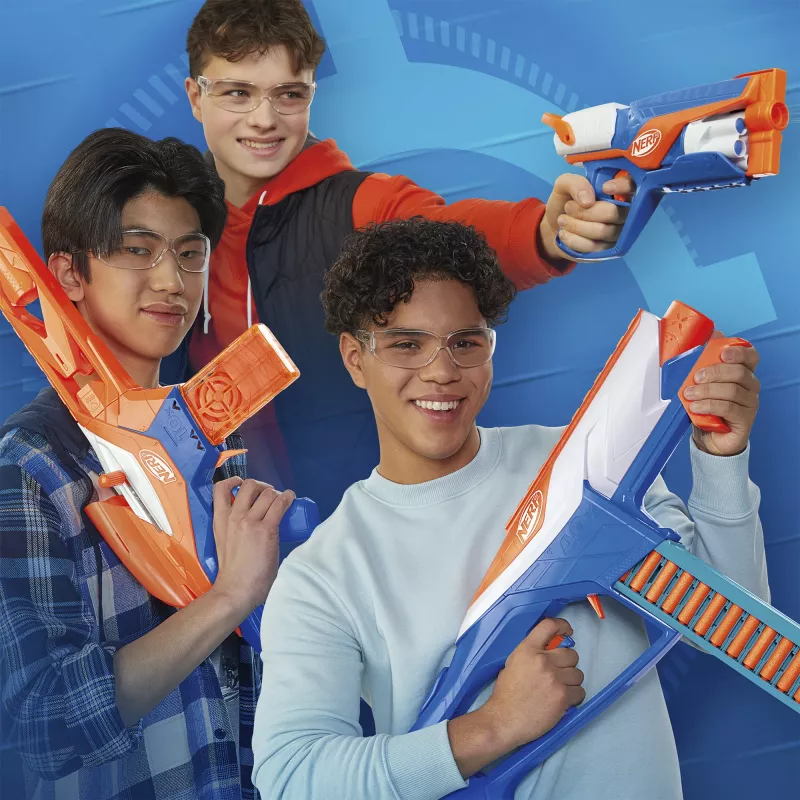 Nerf N Series Triple Action Pack, rotaļu šāvējs, 8 gadi