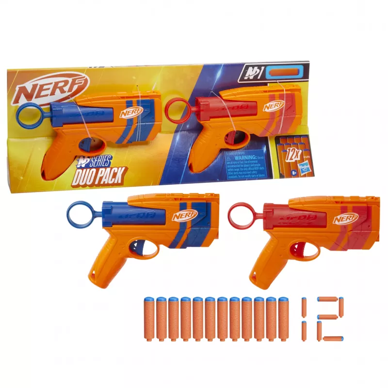 NERF rotaļu blasteru komplekts Dual Pack N Series G1492 ar 2 blasteriem un putu bultām