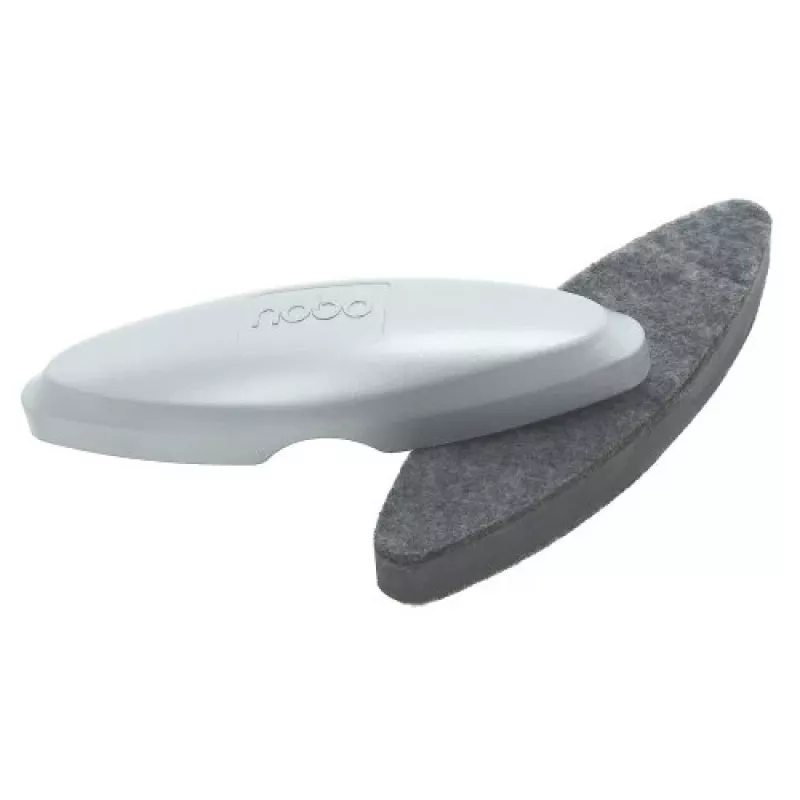 Nobo Glass Whiteboard Eraser – stikla tāfeles dzēšgumija, sudraba, 42x200x58 mm