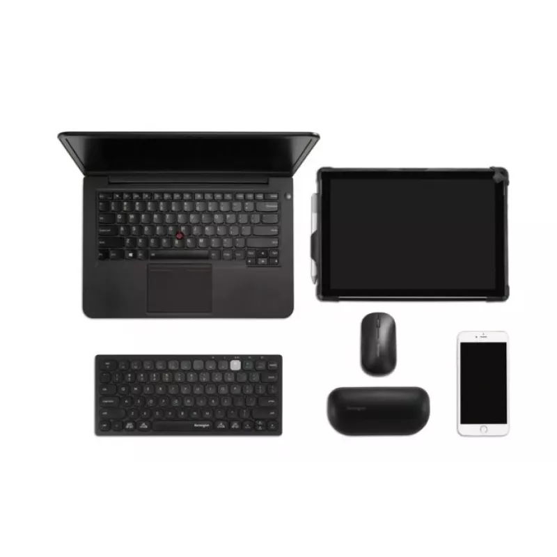 Kensington K75502ES tastatūra universāla RF bezvadu + Bluetooth QWERTY spāņu melna