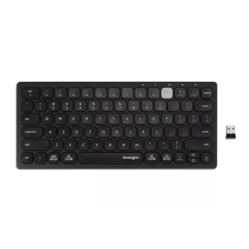Kensington K75502ES tastatūra universāla RF bezvadu + Bluetooth QWERTY spāņu melna