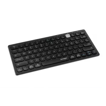 Kensington Dual Wireless Compact Keyboard - PN, Mini, Bezvadu, Bluetooth, QWERTY, Melns