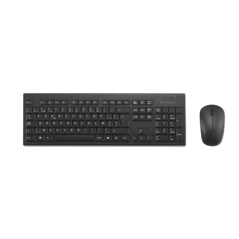 Kensington K75562BE bezvadu tastatūras un peles komplekts, AZERTY, melns