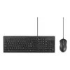Kensington K75452CH, vadu tastatūras un peles komplekts, USB, membrānas, QWERTZ, melns