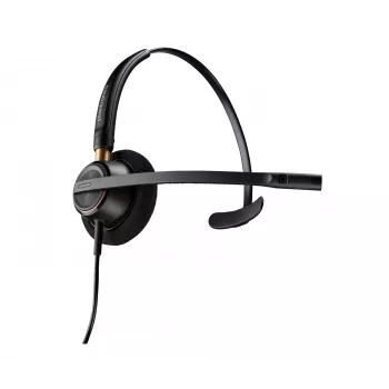 Poly EncorePro 510 Monoaural Vadu Austiņas ar Quick Disconnect, Melna