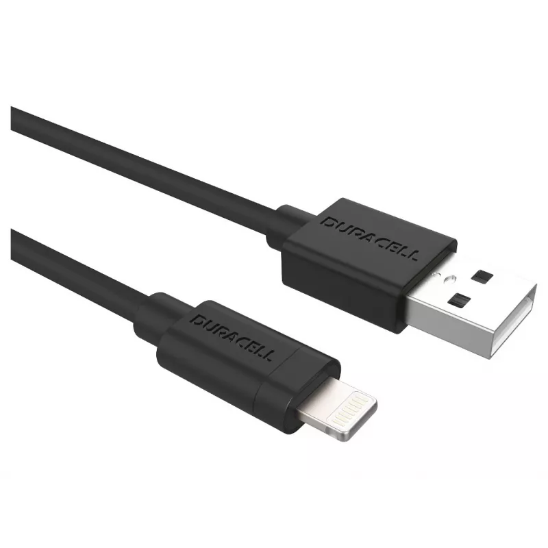 Duracell Sync/Charge kabelis 1 metrs Melns