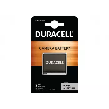 Duracell akumulators kamerai - nomaiņa GoPro Hero 4 akumulatoram, 1160 mAh, 3.8 V, litija-jonu
