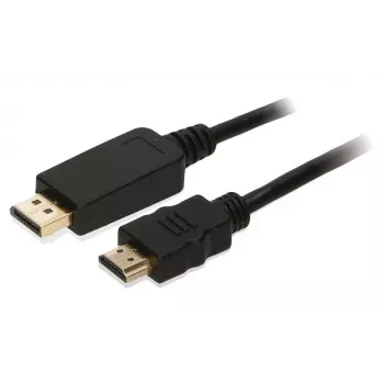 2-Power CAB0039A video kabeļa adapteris 2 m DisplayPort uz HDMI Type A (Standarta) Melns