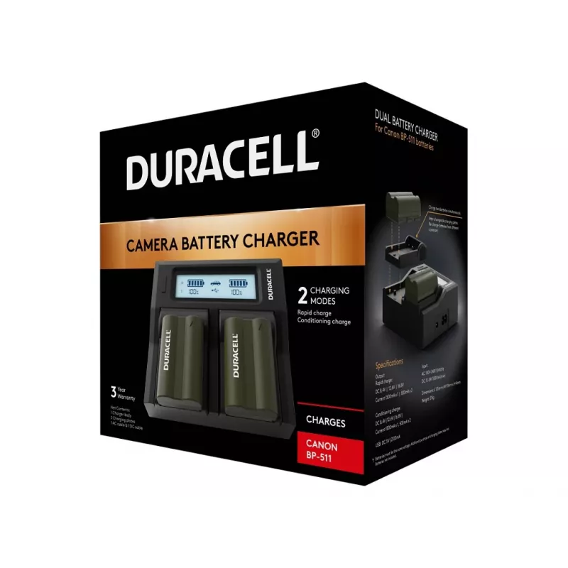 Duracell DRC6101 lādētājs kameru akumulatoriem