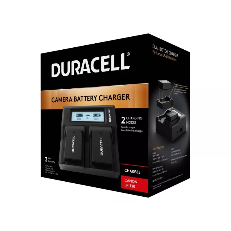 Duracell DRC6105 lādētājs kameru akumulatoriem