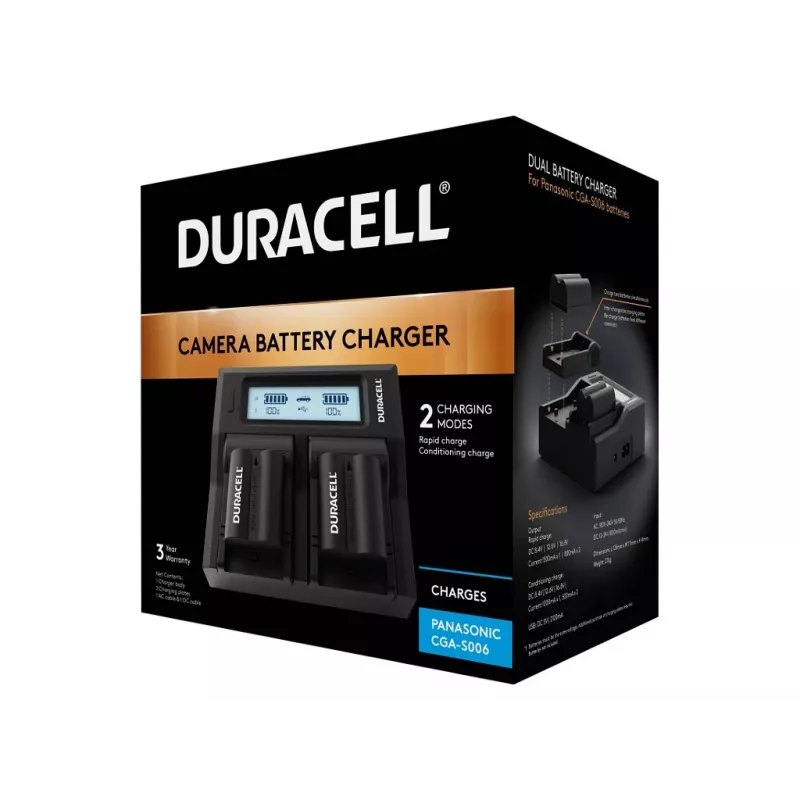Duracell DRP6116 lādētājs kameru akumulatoriem