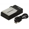 Duracell USB lādētājs Canon NB-4L, NB-5L akumulatoriem, melns