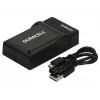 Duracell USB lādētājs Nikon EN-EL20/EN-EL22/EN-EL24 akumulatoriem, melns