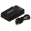 Duracell USB lādētājs Panasonic CGA-S005/S007/S008 akumulatoriem, melns